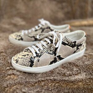 Jigsaw Snake Skin Print Sneakers, Size 39